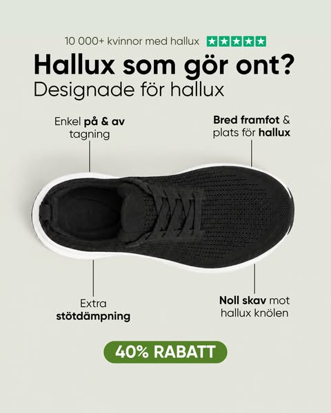 Spara 40% + fri frakt idag!