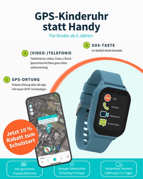 Smartwatch für Kinder ab 6 Jahren