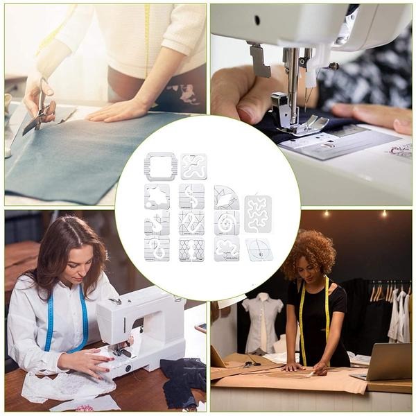 Free-Motion Garment Ruler Set (11 PCS)+ Foot attachment