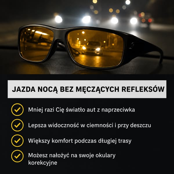 Koniec z oślepiającymi światłami po zmroku!
