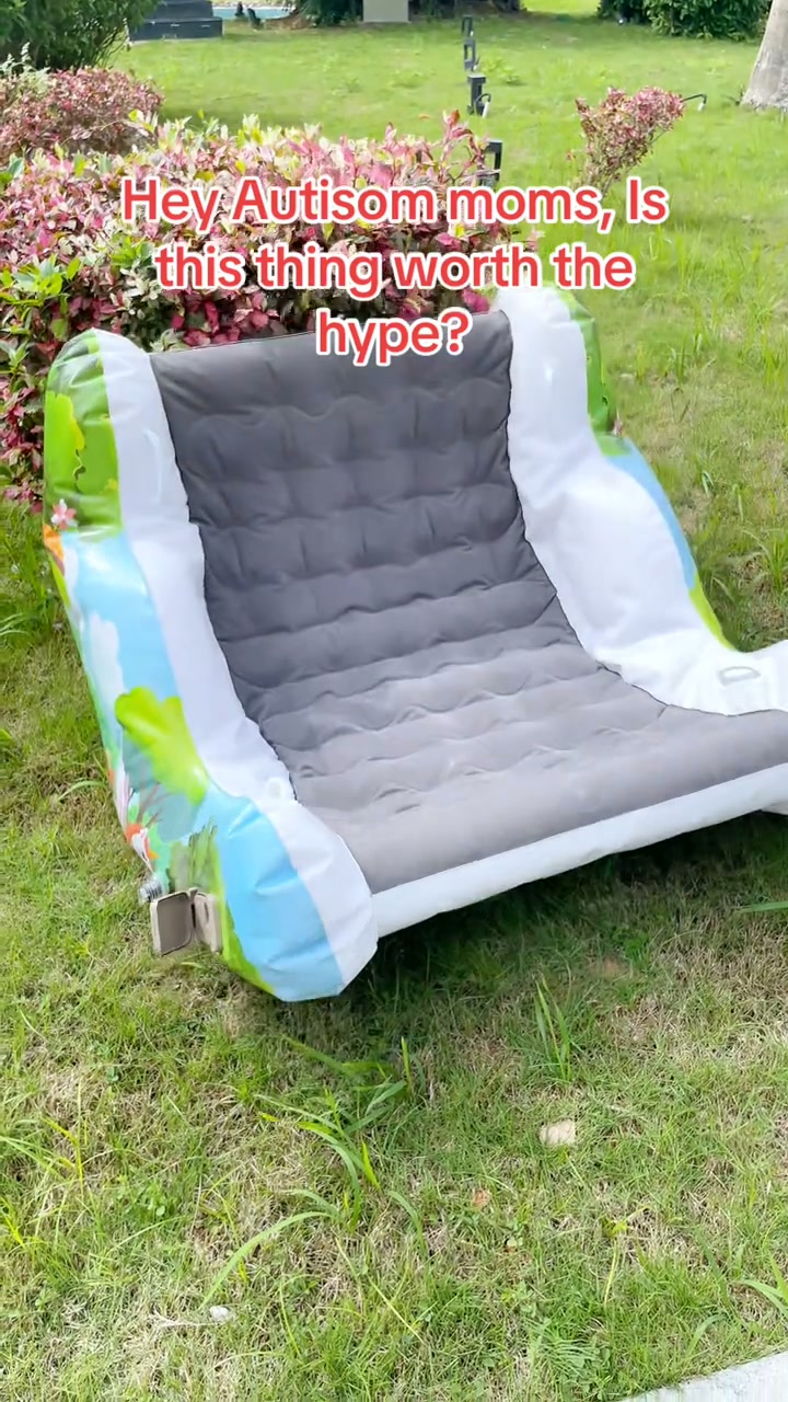 Inflatable Sensory Rocker for Kids | Built-in Pump, Supports Up to 265lbs