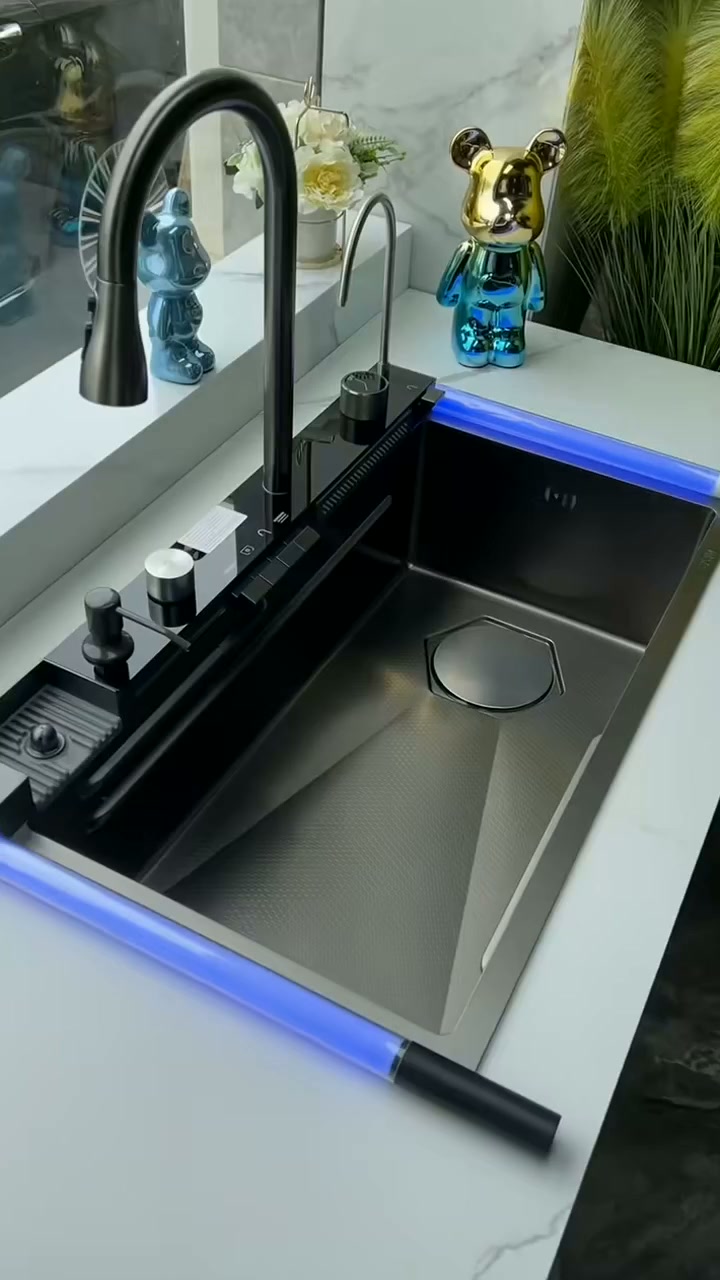 Learn more about Stainless Steel Kitchen Sink with Built-in Cutting Board