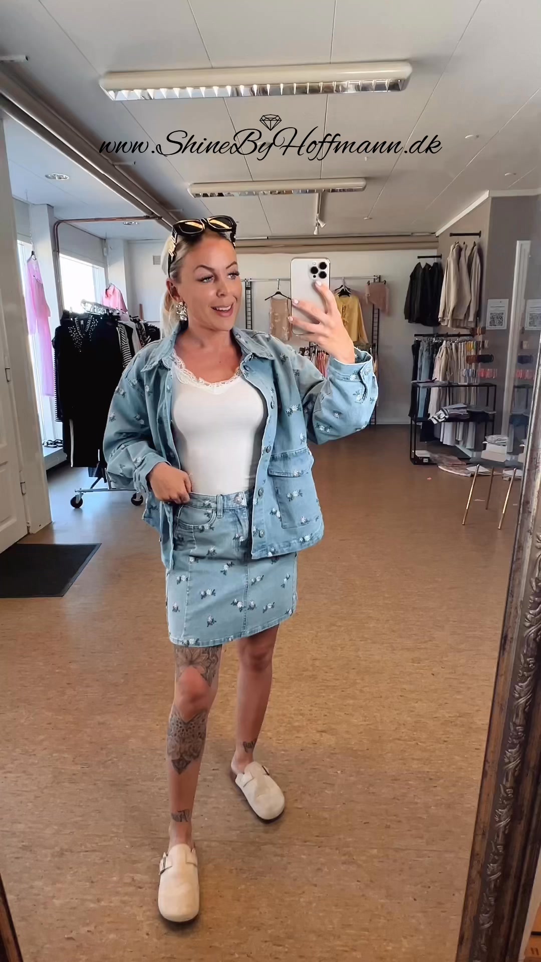 Denim sommersæt