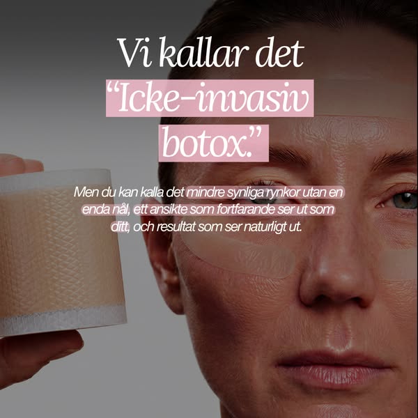 Du behöver inte botox för att minska rynkor.