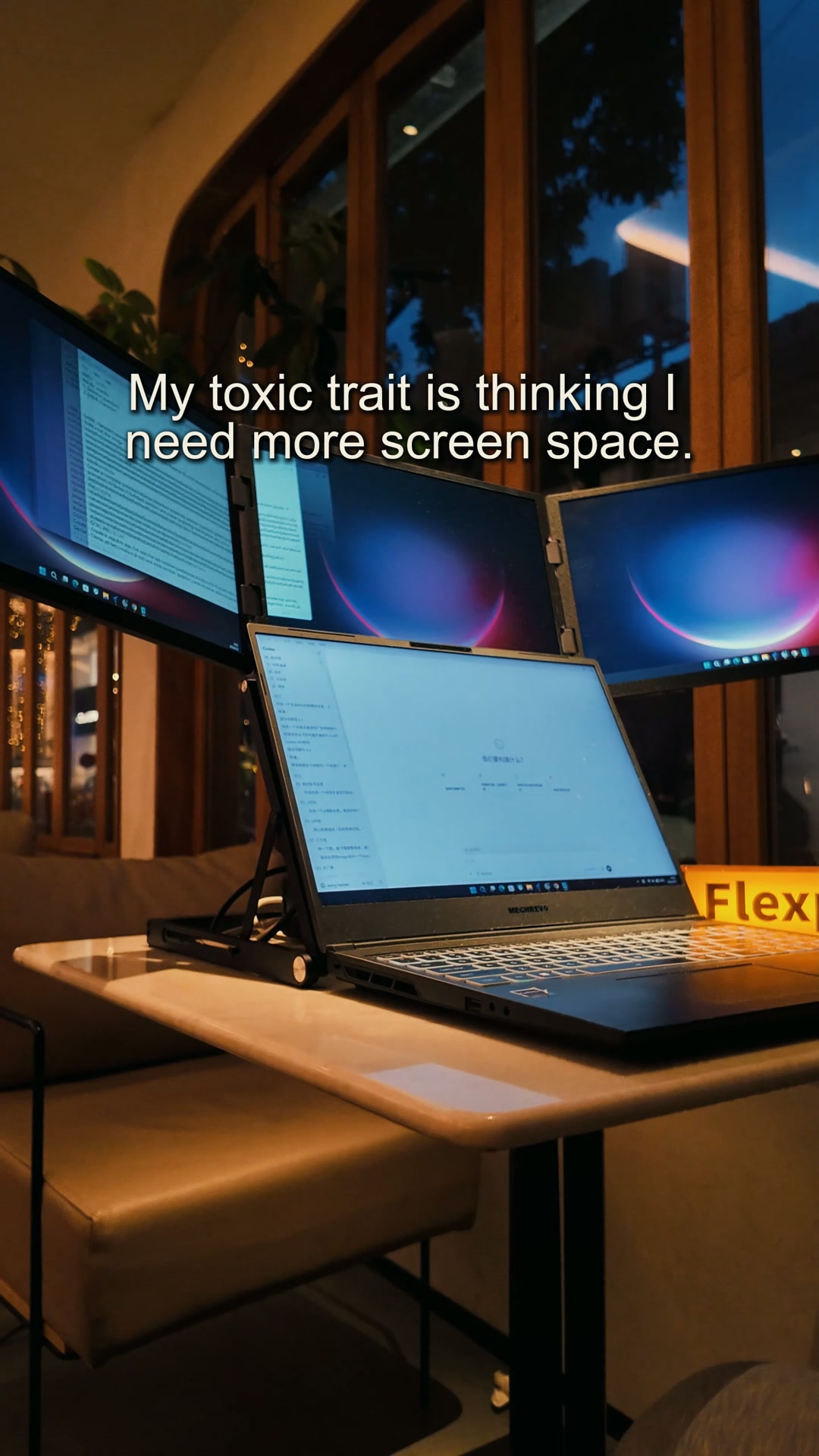 More in View. Less Window Switching.
