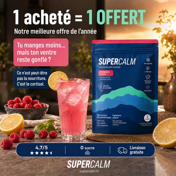1 acheté = 1 offert. Votre cortisol n'attendait que ça.