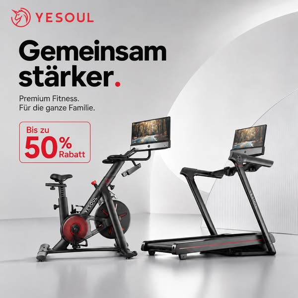 Ein Zuhause. Zwei Geräte. Fitness für die ganze Familie.