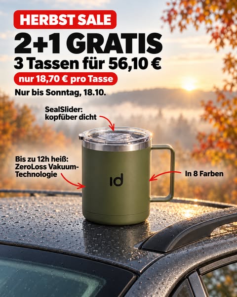 Herbst Sale: 2+1 gratis