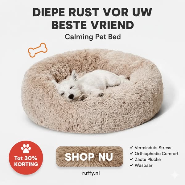 Kalmerend Knuffel Bed – Ultiem Comfort voor Elke Hond!​