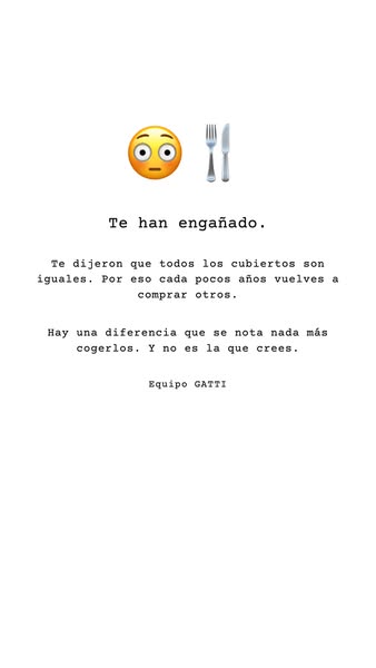 Aniversario Gatti - Set de Cuberteria
