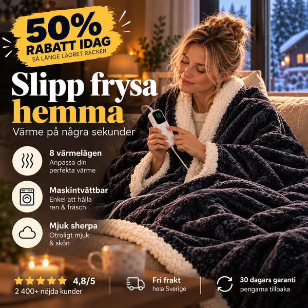 50% RABATT IDAG – Håll dig varm hela vintern med CozyWrap™