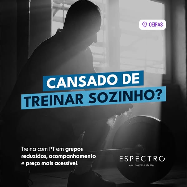 Nunca mais treinas sozinho