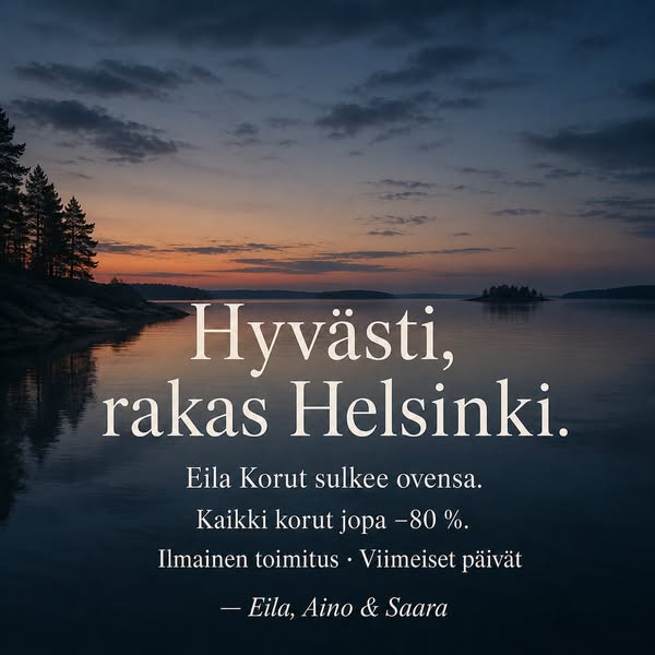 Olemme tulleet tien päähän