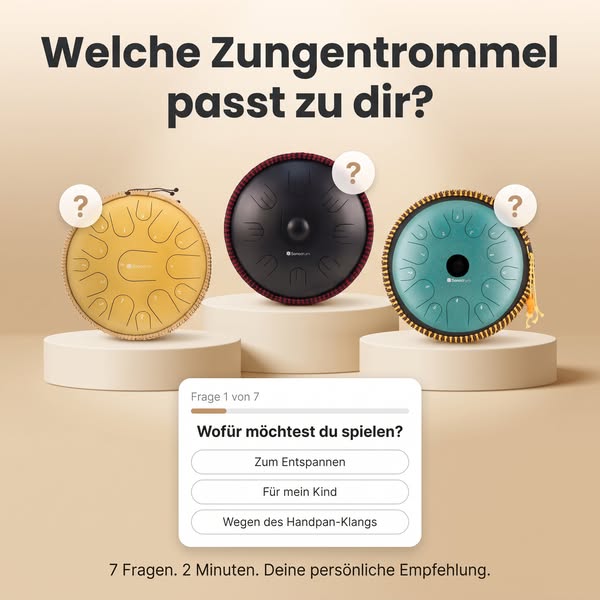 Finde deine Zungentrommel in 2 Min.