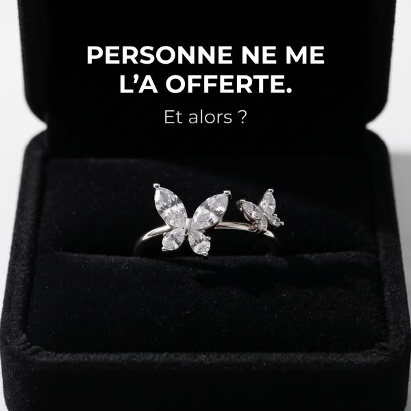 Bague Papillon — Elle ne reste jamais en cage