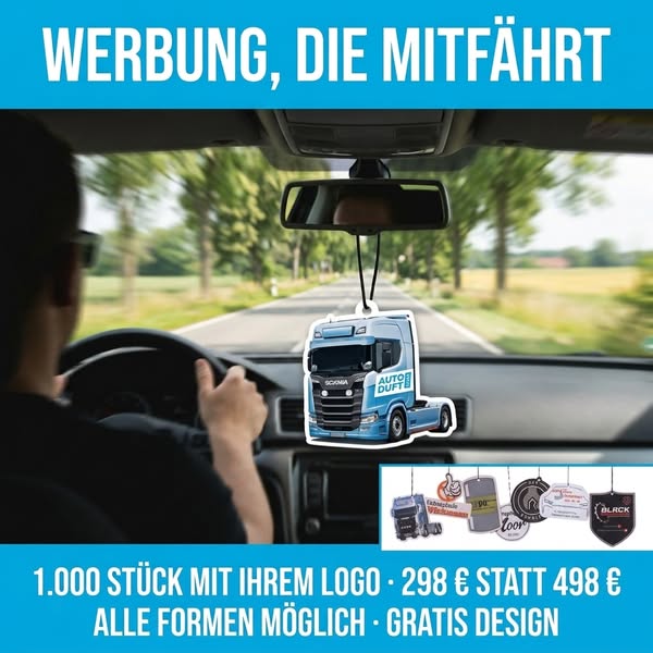 Ihr Logo fährt jeden Tag mit