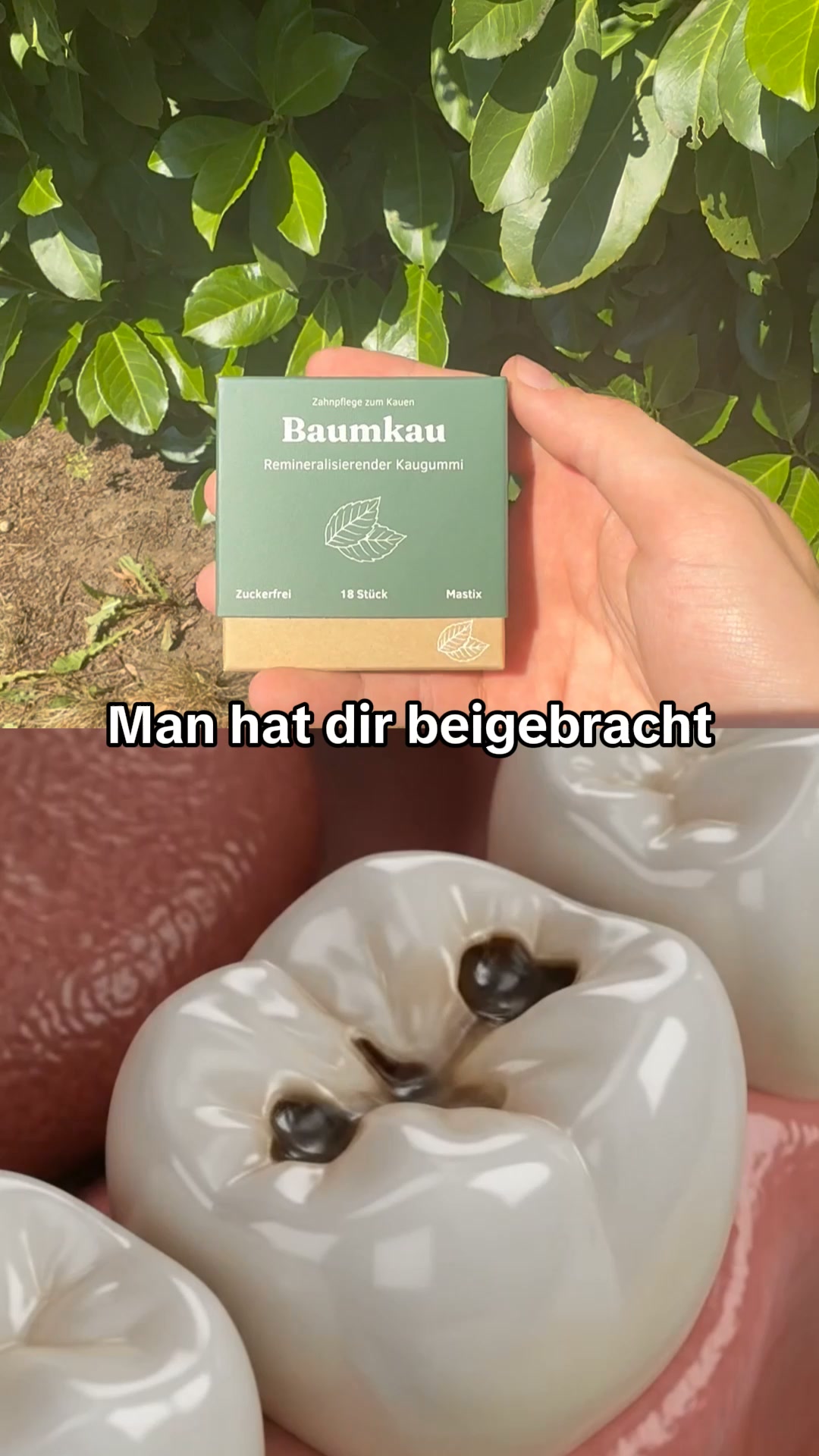 1 Kaugummi, der deine Zähne verändert.