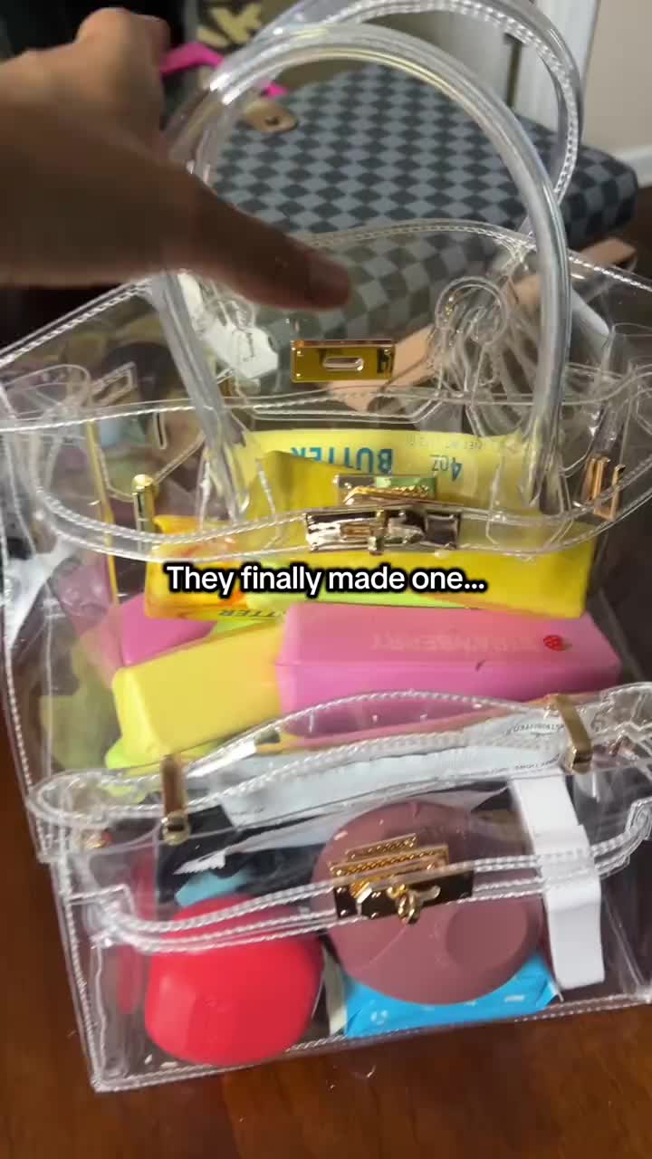 Women's Transparent Jelly Bag
