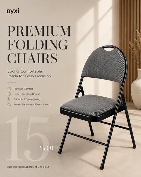 Folding Chairs — [15%] Off at Checkout
