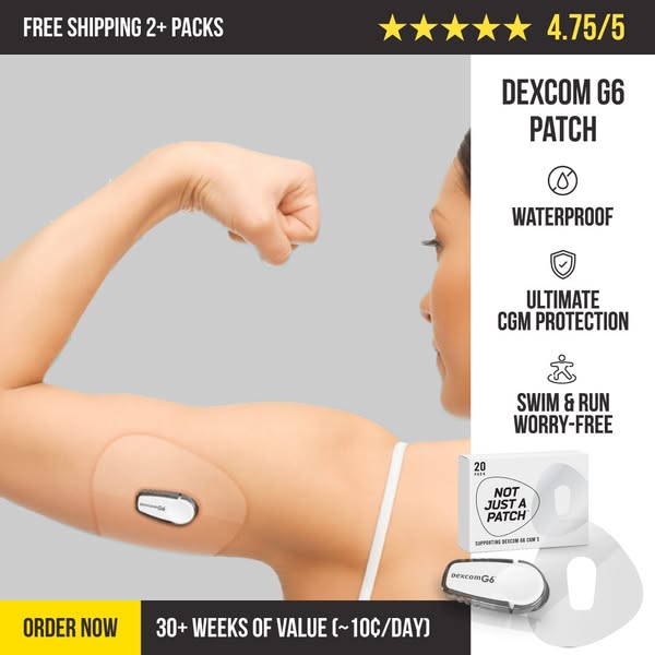 Clear Patches for Dexcom G6 - 20 pack