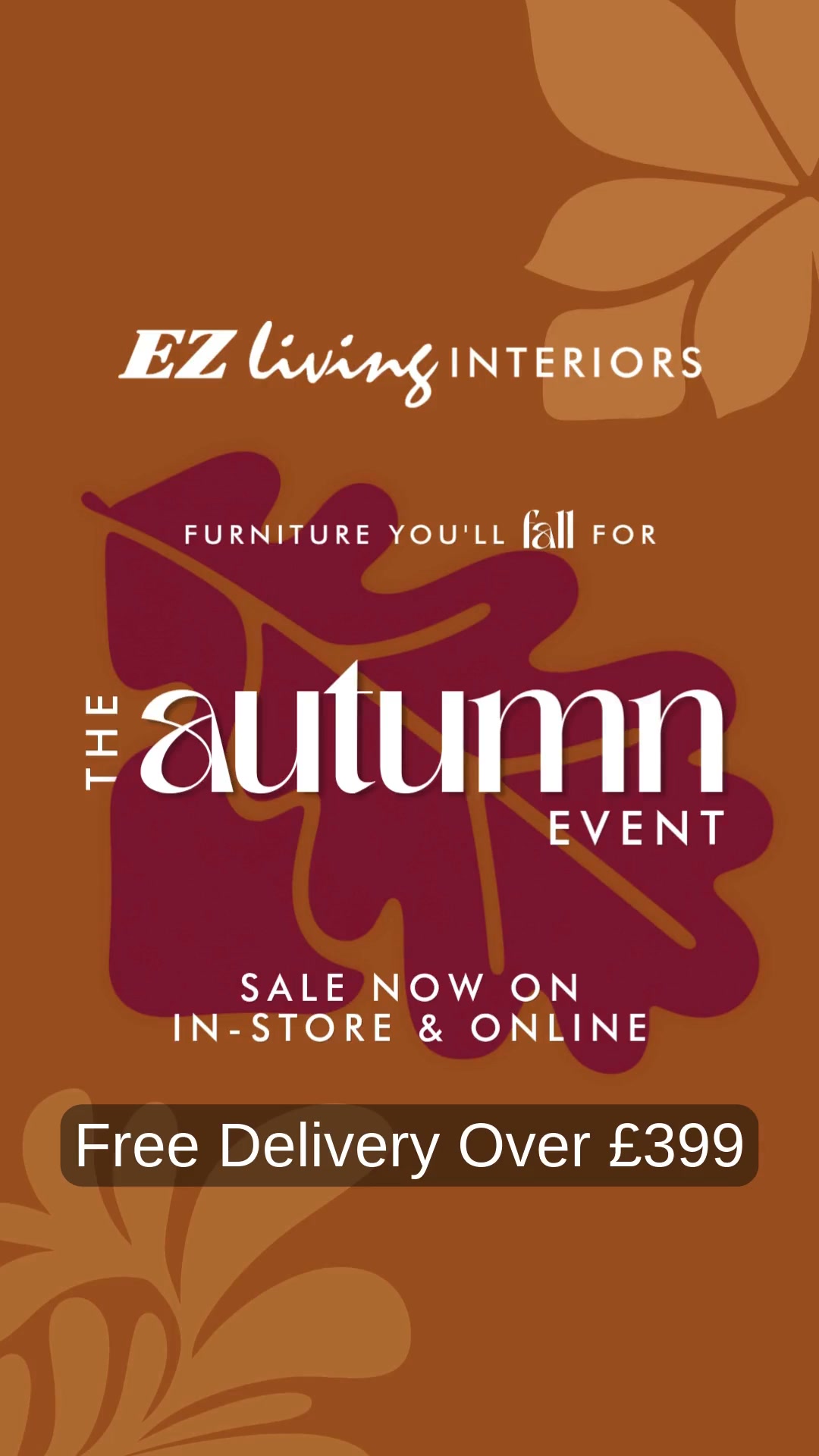 Free Delivery Over £399 – Ends Sunday