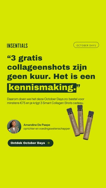 3 gratis collageenshots bij je bestelling