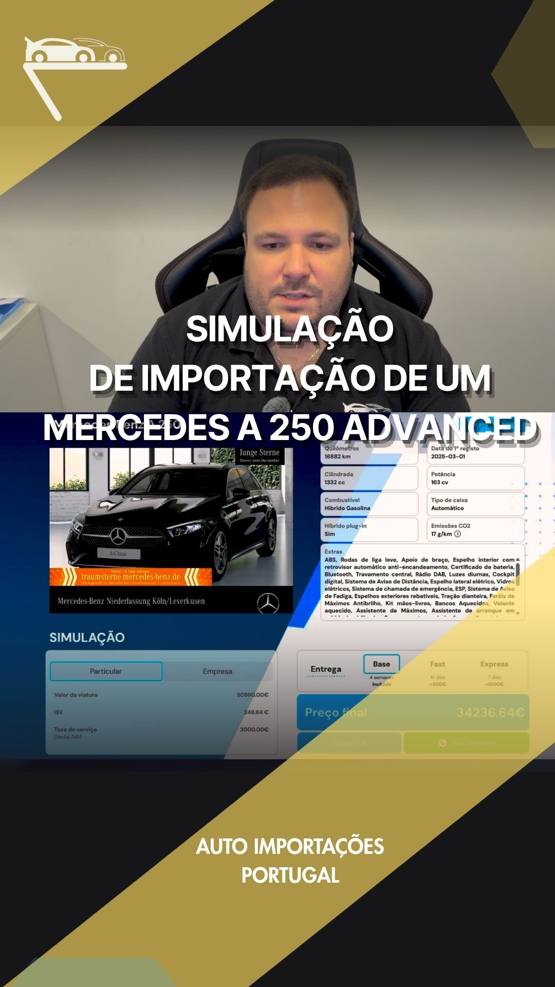 Anúncio de Auto Importações Portugal
