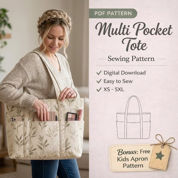 90% Off Canvas Tote Bag Sewing Pattern