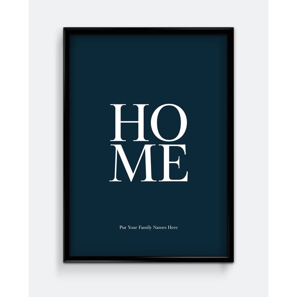 HOME Family Personalised Print