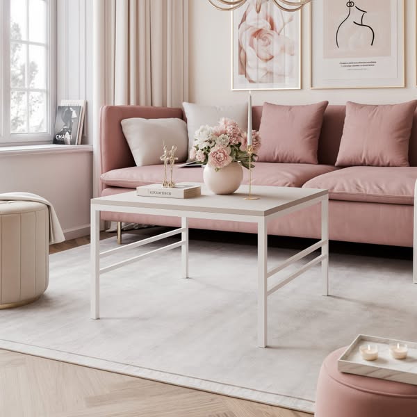 Stolik kawowy FORMA 70 cm na metalowej ramie