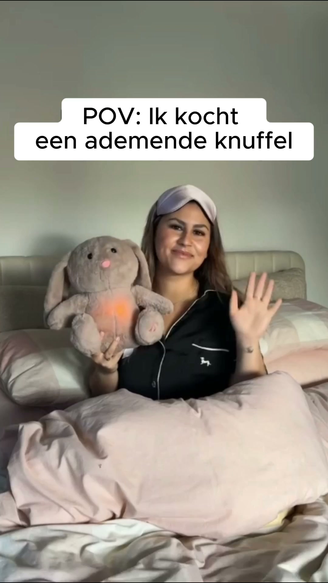 De knuffel die rustig meeademt