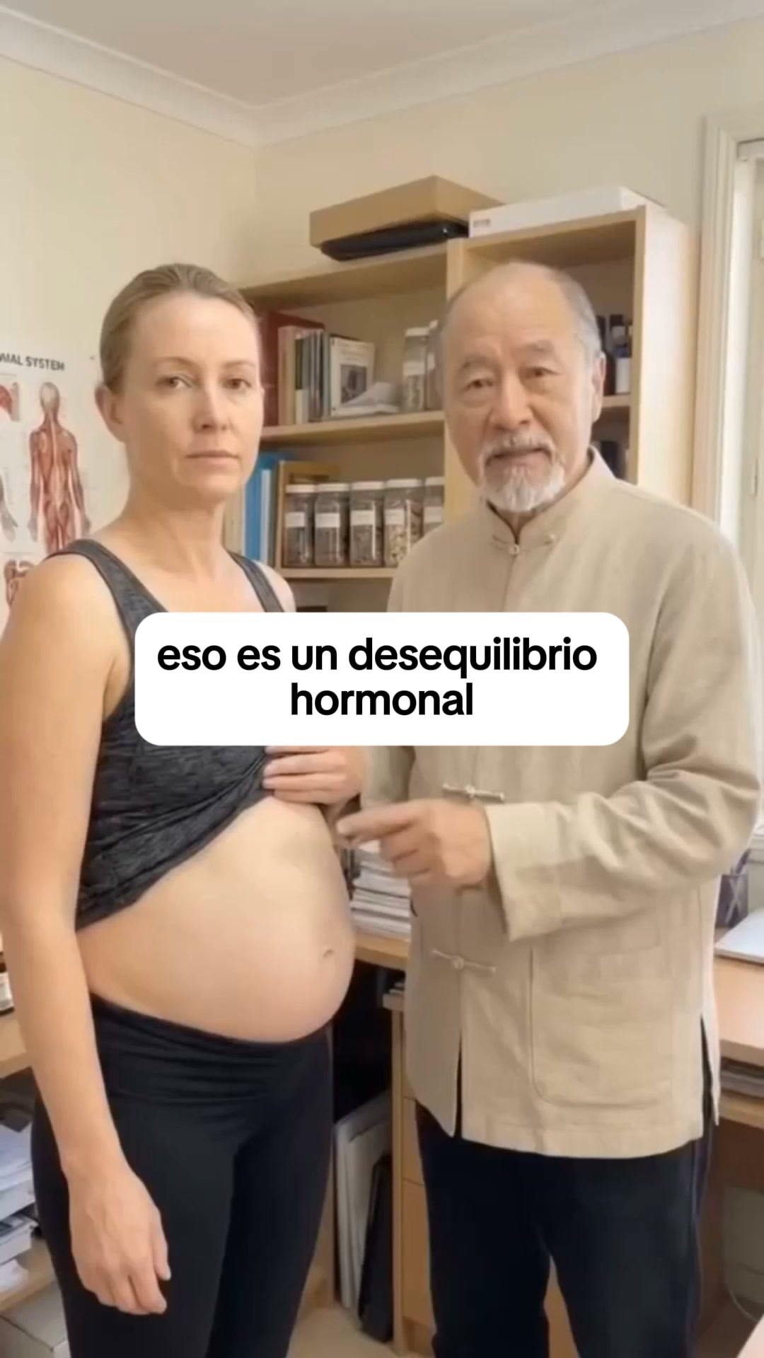 Alivia la hinchazón abdominal de la menopausia