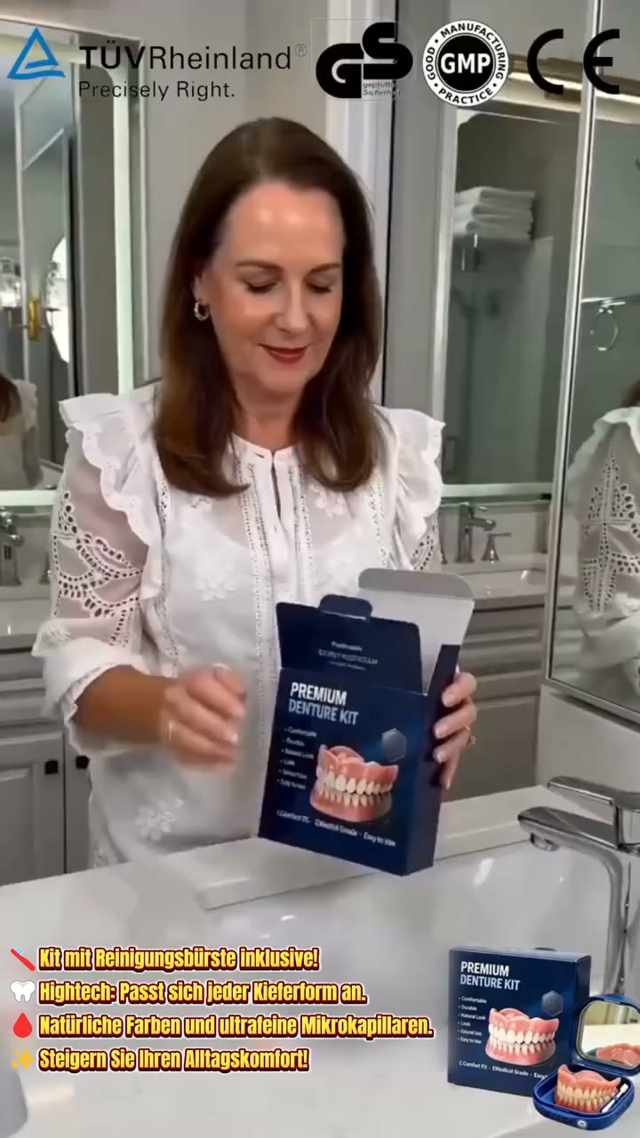 Kein Verrutschen, kein klebriger Kleber: Das Geheimnis für ein festsitzendes Lächeln beim Essen und Lachen!