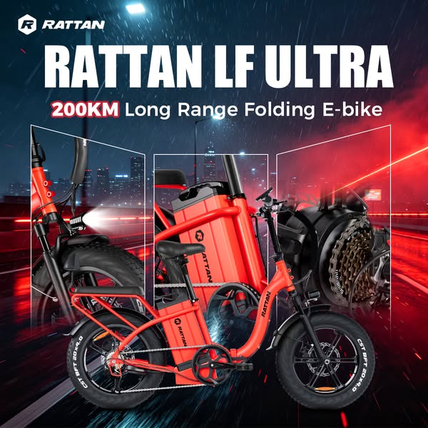 Rattan LF Ultra: 200km Range Ebike