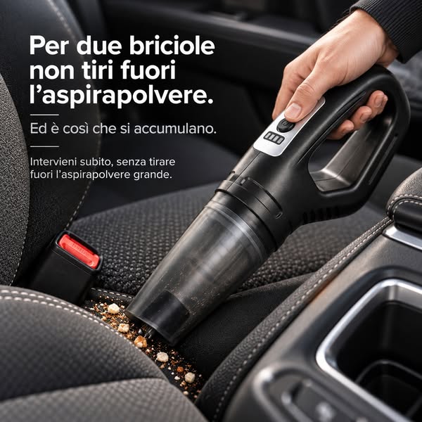 Non lasciare che due briciole diventino una pulizia completa.
