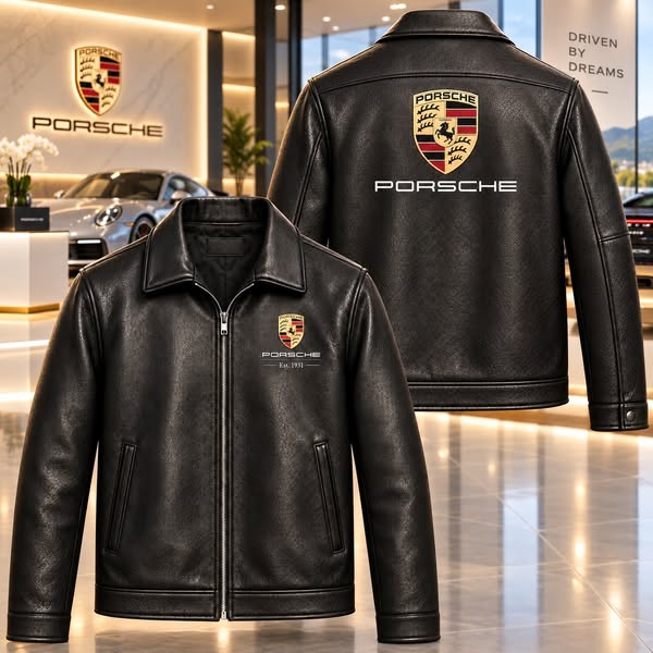 Porsche Heritage 2026 Leather Collar Jacket