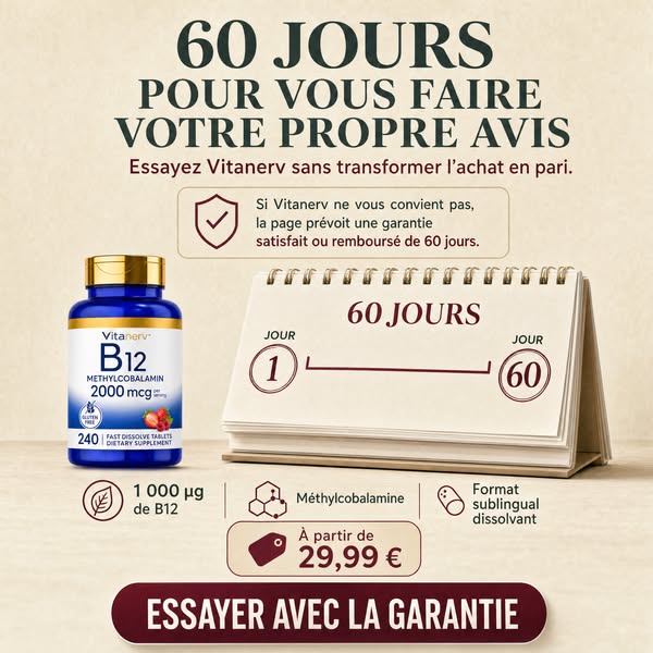 Essayez Vitanerv pendant 60 jours, avec moins de risque.