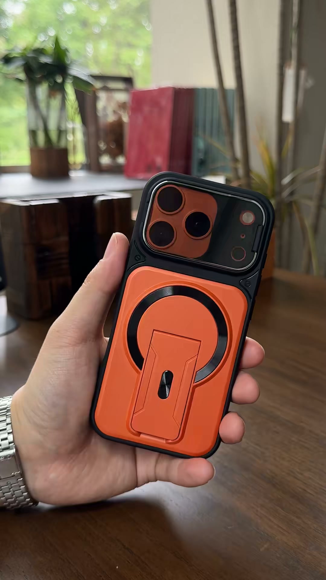 Invisible Dual Stand MagSafe Case