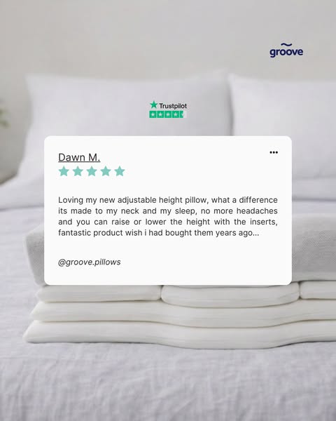 The Groove® Adjustable Memory Foam Pillow