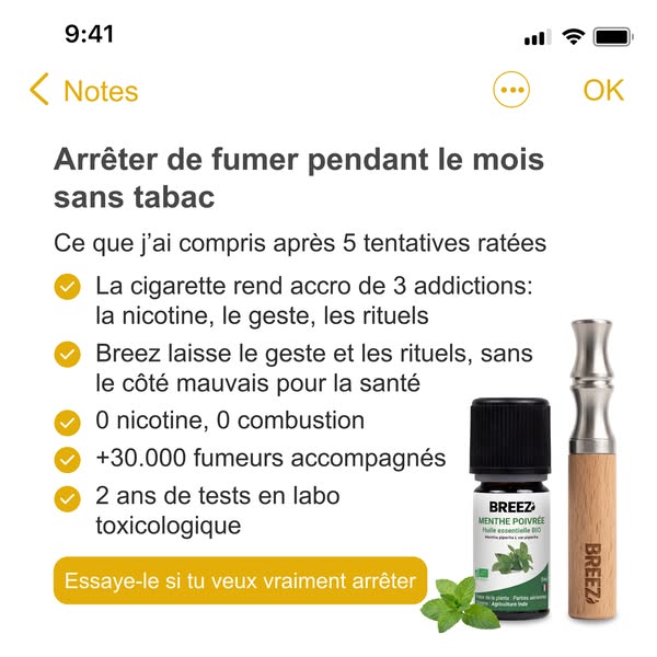 Le geste sans l'addiction, ça existe