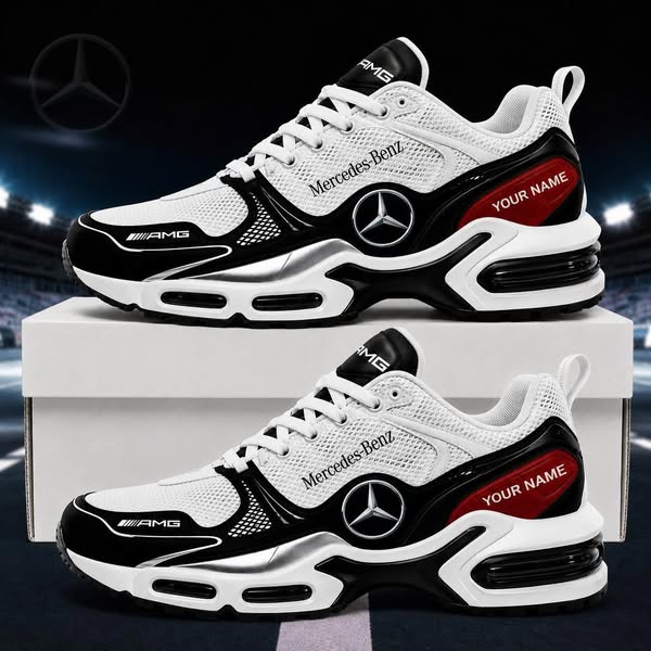 Mercedes Custom Name Sport Design Sneakers