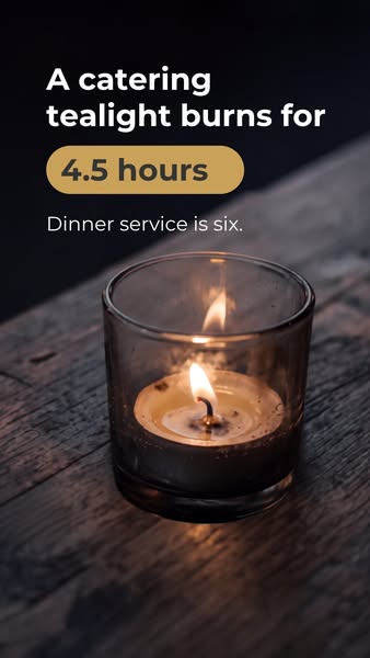 Lasts the whole service