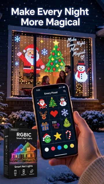 Integrated RGB Pixel Net Light Mesh
