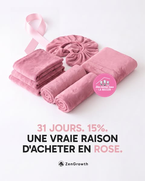 ZenGrowth s'habille en rose pour Mon Bonnet Rose
