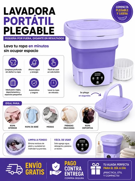 Lavadora portátil plegable (8Litros - 11 Litros)