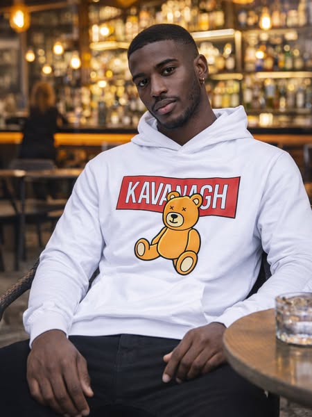 Hoodie Branco Bear Alert