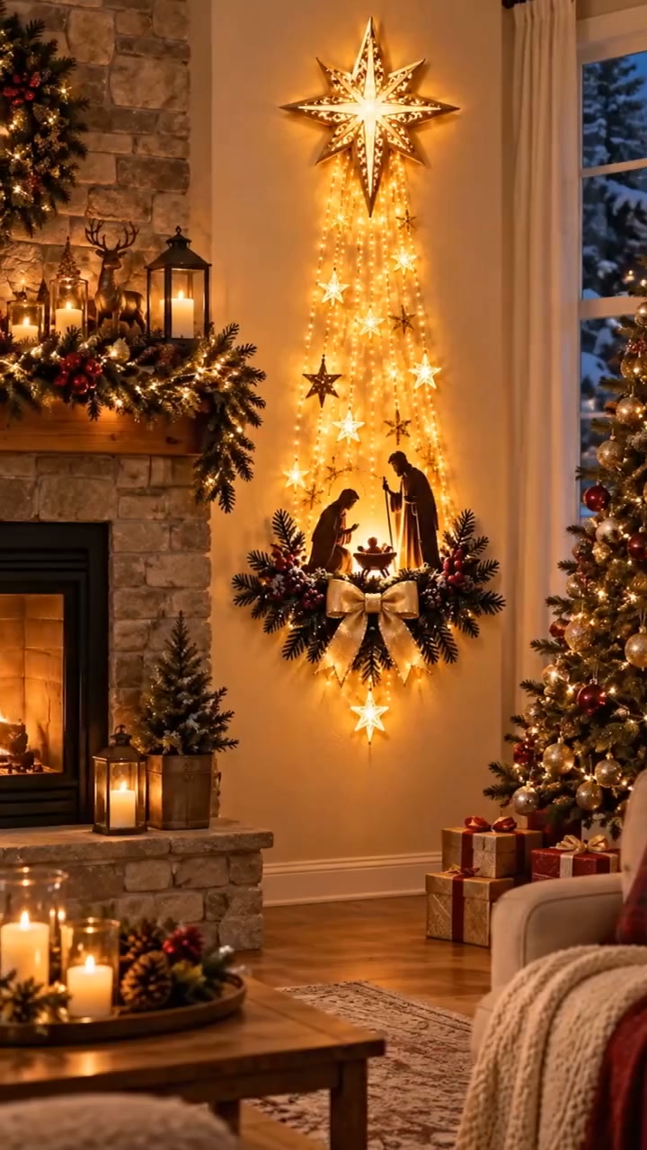 Bethlehem Star of Faith – Lighted Nativity Wall Decor