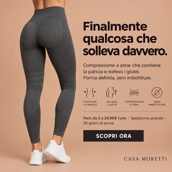 Lato B su, pancia piatta, subito