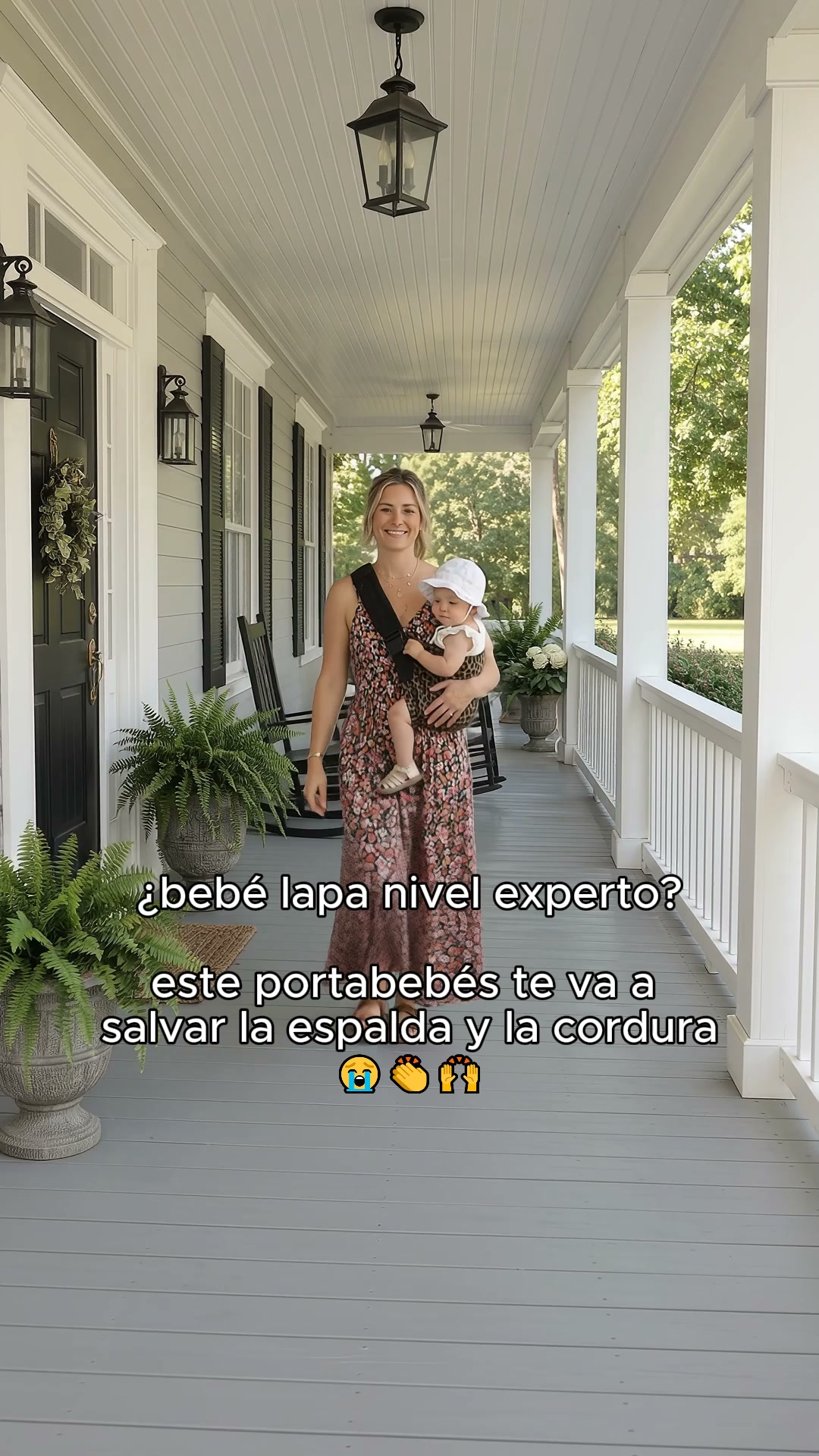 Tu peque cerca. Sin dolor de espalda.
