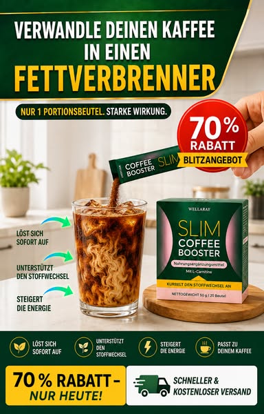 Jetzt 70 % Rabatt auf Slim Coffee Booster sichern.